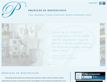Tablet Screenshot of profilesofdistinction.com
